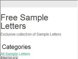 Sites similar to freesampleletters.org