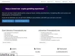 Sites similar to freesatoshi.me