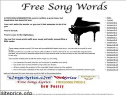 Sites similar to freesongwords.co.uk