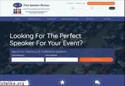 Sites similar to freespeakerbureau.com