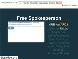 Sites similar to freespokesperson.com