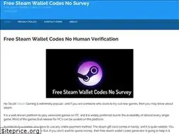 Sites similar to freesteamcodesnosurvey.com