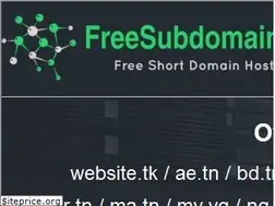 Sites similar to freesubdomain.org