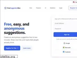 Sites similar to freesuggestionbox.com