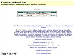Sites similar to freesurnamesearch.com