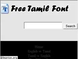 Sites similar to freetamilfont.com