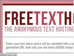 Sites similar to freetexthost.com
