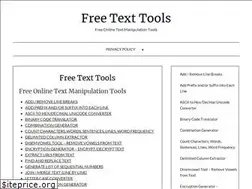 Sites similar to freetexttools.com