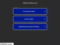 Sites similar to freetutorials.ca