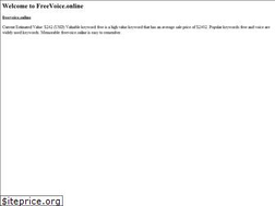 Sites similar to freevoice.online