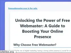 Sites similar to freewebmaster.com