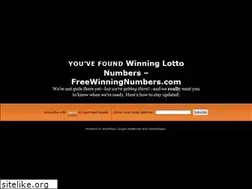Sites similar to freewinningnumbers.com