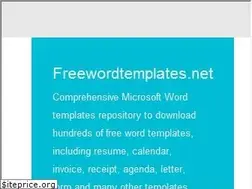 Sites similar to freewordtemplates.net