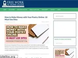 Sites similar to freeworkathomeguide.com