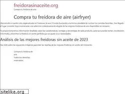 Sites similar to freidorasinaceite.org