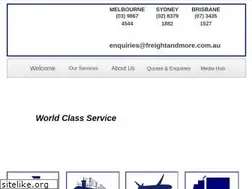 Sites similar to freightandmore.com.au