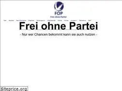 Sites similar to freiohnepartei.de