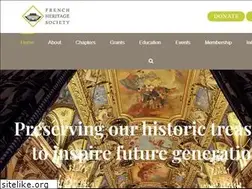 Sites similar to frenchheritagesociety.org