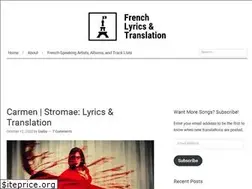 Sites similar to frenchlyricstranslations.com