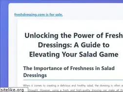 Sites similar to freshdressing.com