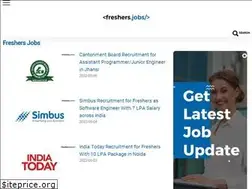 Sites similar to freshers.jobs