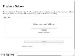 Sites similar to freshersgalaxy.blogspot.com