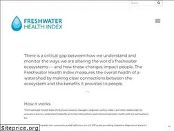 Sites similar to freshwaterhealthindex.org