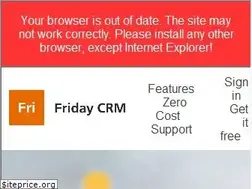 Sites similar to fridaycrm.com