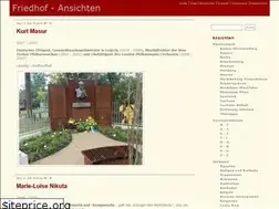 Sites similar to friedhof-ansichten.de