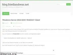 Sites similar to friedlandreas.net