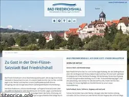Sites similar to friedrichshall-tourismus.de