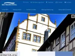 Sites similar to friedrichshall.de