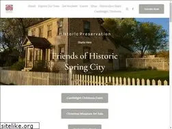 Sites similar to friendsofhistoricspringcity.org