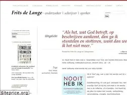 Sites similar to fritsdelange.nl
