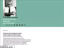 Sites similar to fritz-bauer-institut.de