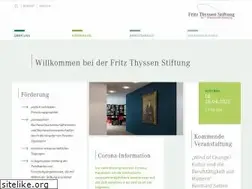 Sites similar to fritz-thyssen-stiftung.de