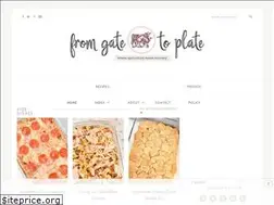 Sites similar to fromgatetoplate.com