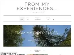 Sites similar to frommyexperiences.com