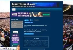 Sites similar to fromthisseat.com