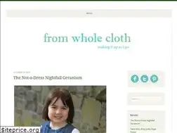 Sites similar to fromwholecloth.com