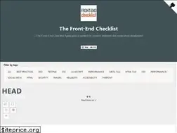 Sites similar to frontendchecklist.io