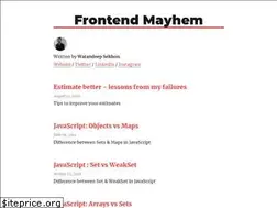 Sites similar to frontendmayhem.com