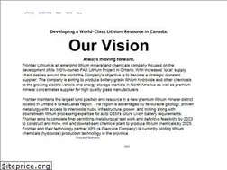 Sites similar to frontierlithium.com