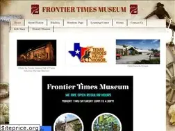 Sites similar to frontiertimesmuseum.org