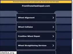 Sites similar to frontlinewheelrepair.com