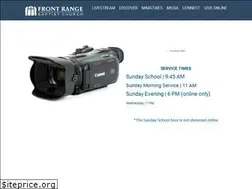 Sites similar to frontrangebaptist.org