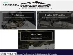 Sites similar to frontrangedriveline.com