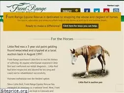 Sites similar to frontrangeequinerescue.org