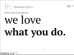 Sites similar to frontrowgraphics.com