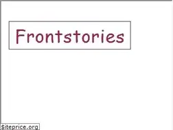 Sites similar to frontstories.com